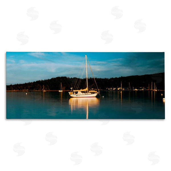 stupell industries Daniel Sproul | Boat Lights at Night Wall Art