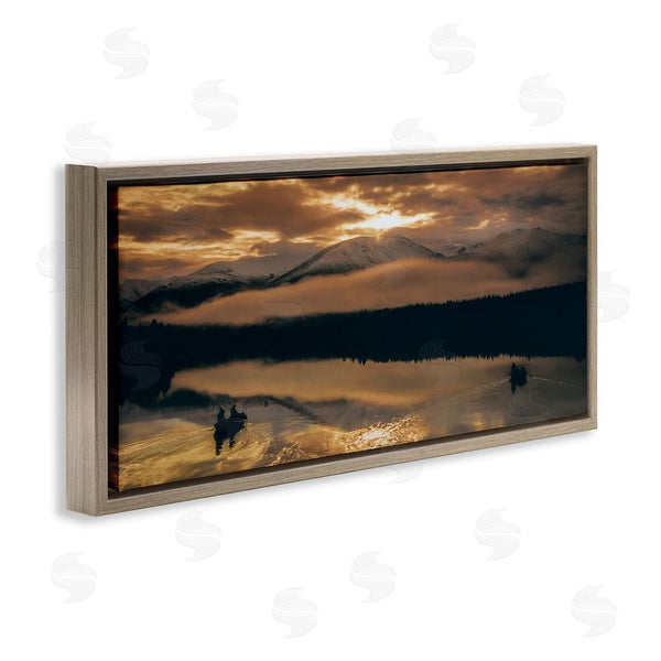 Stupell Industries Daniel Sproul | Cloudy Sunset Boaters Wall Art