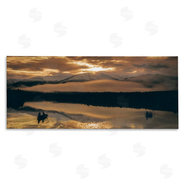 stupell industries Daniel Sproul | Cloudy Sunset Boaters Wall Art