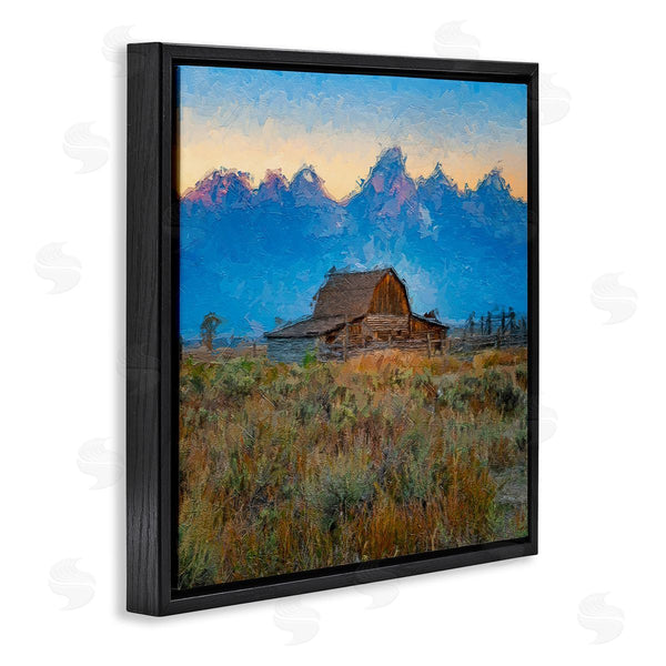 Stupell Industries Daniel Sproul | Countryside Farm Pasture Barn Bold Blue Sunset Wall Art