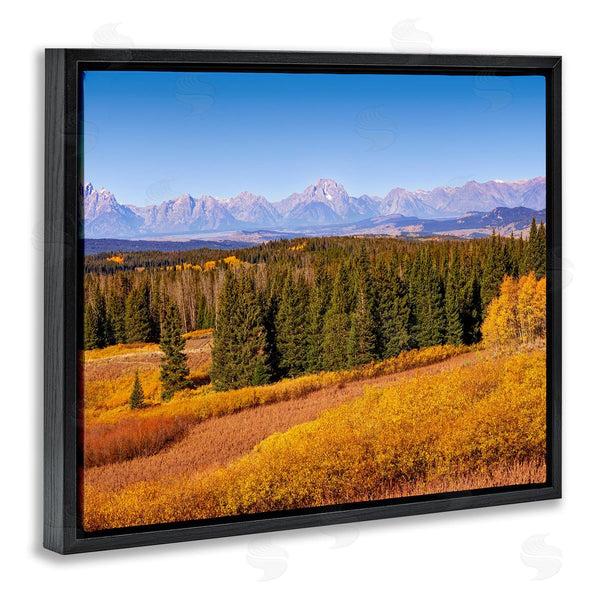 Stupell Industries Daniel Sproul | Distant Mountains Woodland Fields Country Trees Scenery Wall Art