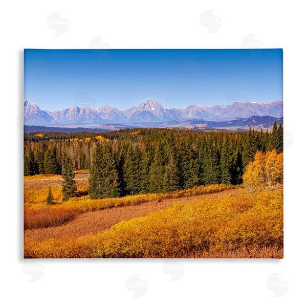 stupell industries Daniel Sproul | Distant Mountains Woodland Fields Country Trees Scenery Wall Art