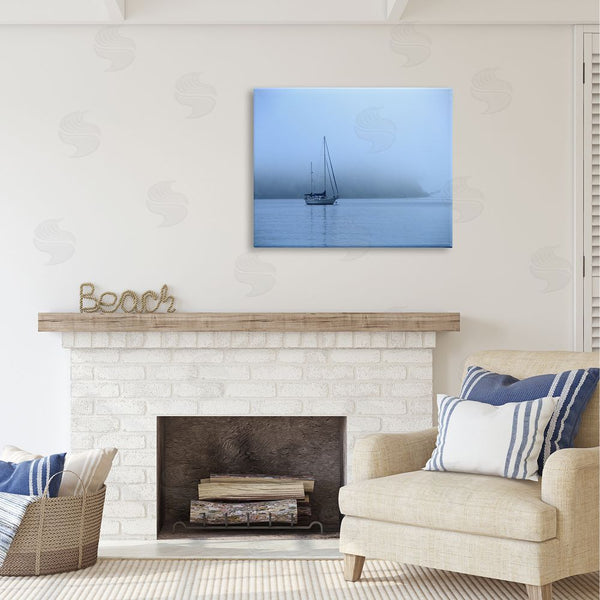 Stupell Industries Daniel Sproul | Foggy Boat Sailing Wall Art