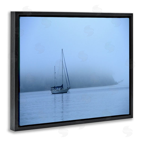 Stupell Industries Daniel Sproul | Foggy Boat Sailing Wall Art