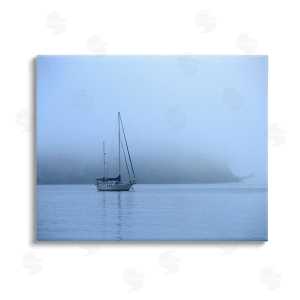 stupell industries Daniel Sproul | Foggy Boat Sailing Wall Art