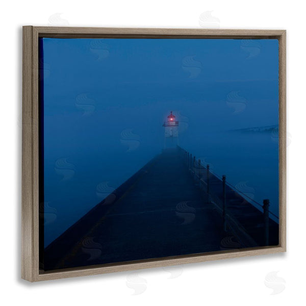 Stupell Industries Daniel Sproul | Foggy Lighthouse Dock Wall Art