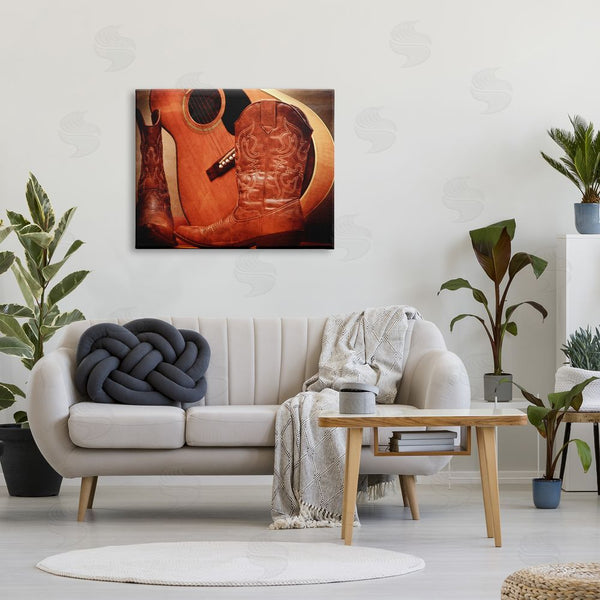Stupell Industries Daniel Sproul | Guitar & Cowboy Boots Wall Art