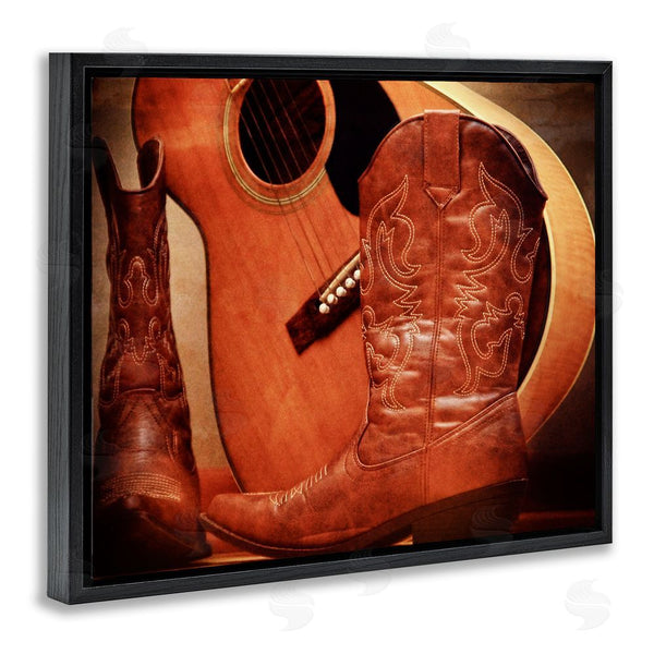 Stupell Industries Daniel Sproul | Guitar & Cowboy Boots Wall Art