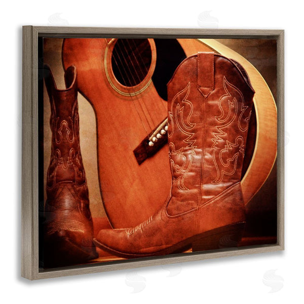 Stupell Industries Daniel Sproul | Guitar & Cowboy Boots Wall Art