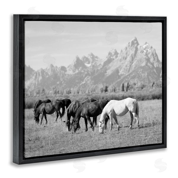 Stupell Industries Daniel Sproul | Horses Grazing By Mountains Wall Art