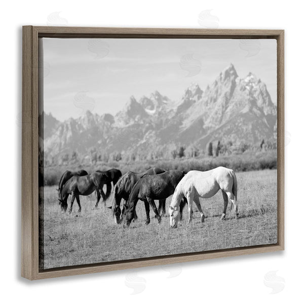 Stupell Industries Daniel Sproul | Horses Grazing By Mountains Wall Art