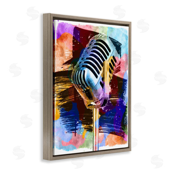 Stupell Industries Daniel Sproul | Modern Vivid Microphone