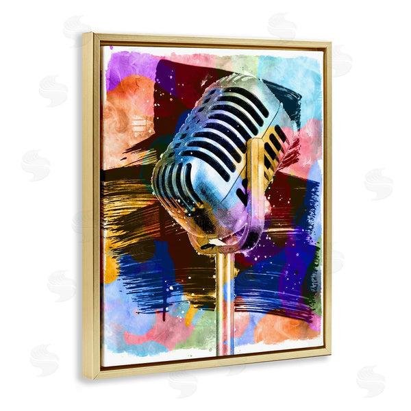 Stupell Industries Daniel Sproul | Modern Vivid Microphone
