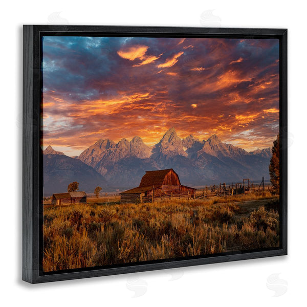 Stupell Industries Daniel Sproul | Mountain Cabin Sunset