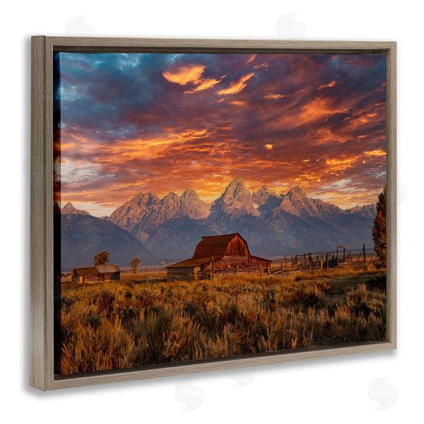 Stupell Industries Daniel Sproul | Mountain Cabin Sunset