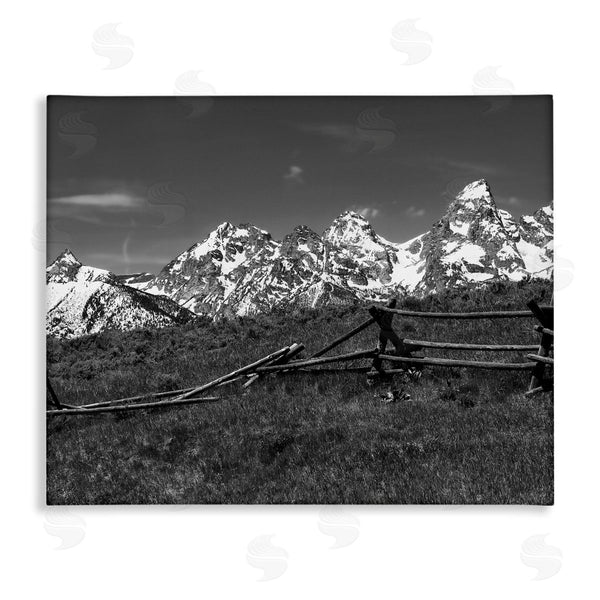 stupell industries Daniel Sproul | Mountain Peaks & Fence