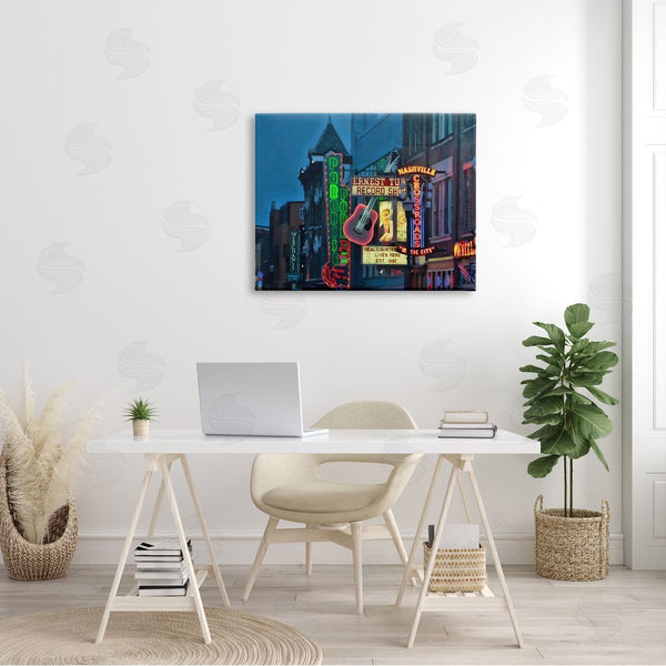 Stupell Industries Daniel Sproul | Nashville Music Night Scene Southern Urban Architecture Wall Art
