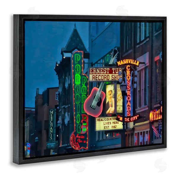 Stupell Industries Daniel Sproul | Nashville Music Night Scene Southern Urban Architecture Wall Art