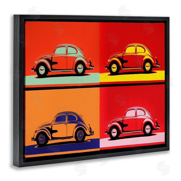 Stupell Industries Daniel Sproul | Pop Style Vintage Car Automobile Red Bold Design Wall Art