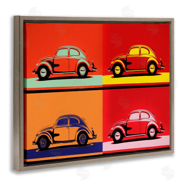 Stupell Industries Daniel Sproul | Pop Style Vintage Car Automobile Red Bold Design Wall Art