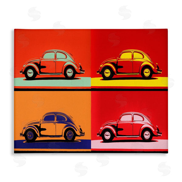 stupell industries Daniel Sproul | Pop Style Vintage Car Automobile Red Bold Design Wall Art