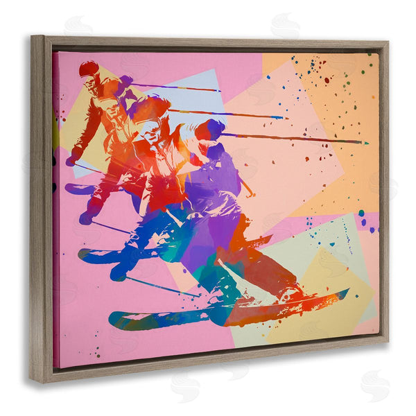 Stupell Industries Daniel Sproul | Pop Style Winter Skiing