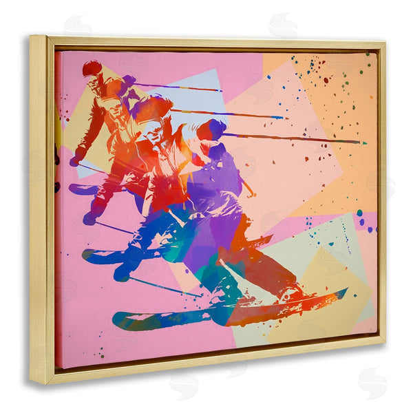 Stupell Industries Daniel Sproul | Pop Style Winter Skiing