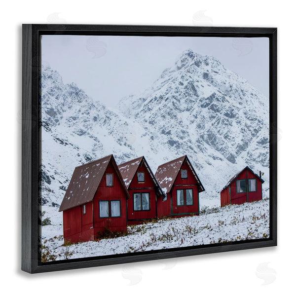 Stupell Industries Daniel Sproul | Snowy Mountain Shacks Wall Art