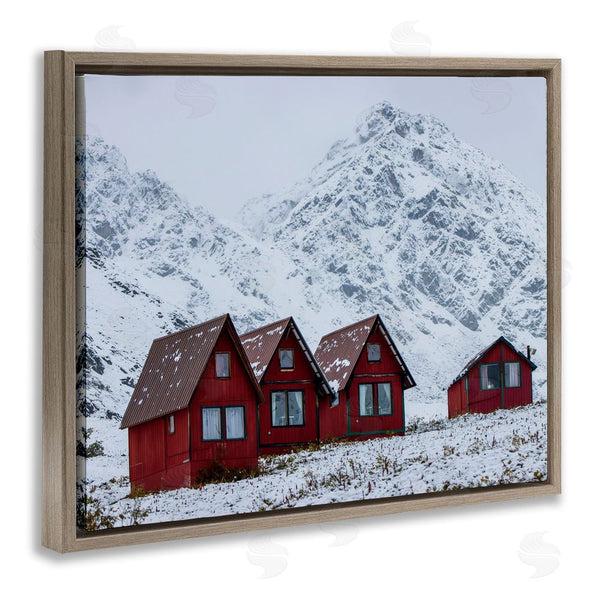 Stupell Industries Daniel Sproul | Snowy Mountain Shacks Wall Art