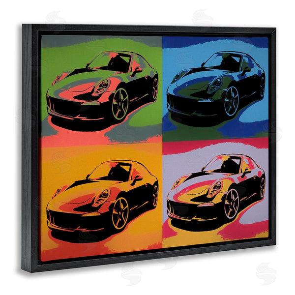 Stupell Industries Daniel Sproul | Sports Car Pop Art Modern Automobile Interpretation Wall Art