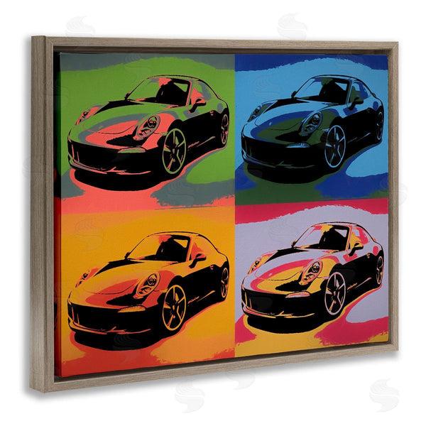 Stupell Industries Daniel Sproul | Sports Car Pop Art Modern Automobile Interpretation Wall Art