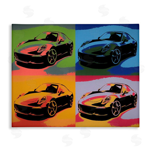 stupell industries Daniel Sproul | Sports Car Pop Art Modern Automobile Interpretation Wall Art