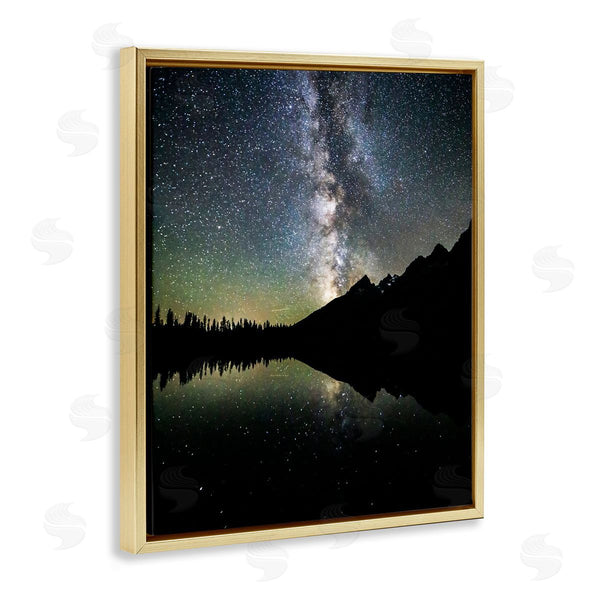 Stupell Industries Daniel Sproul | Starry Sky Lake Reflection