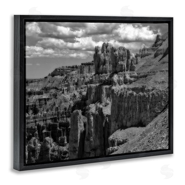 Stupell Industries Daniel Sproul | Sublime Canyon Mountain Cliffs Muted Monotone Photograph Wall Art