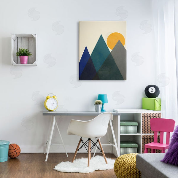 Stupell Industries Daniel Sproul | Summer Sun Appalachian Mountains Bold Mod Shapes Wall Art