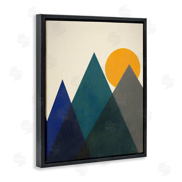 Stupell Industries Daniel Sproul | Summer Sun Appalachian Mountains Bold Mod Shapes Wall Art