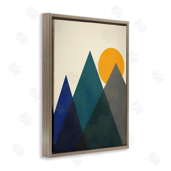 Stupell Industries Daniel Sproul | Summer Sun Appalachian Mountains Bold Mod Shapes Wall Art