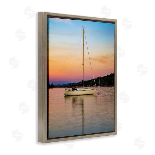 Stupell Industries Daniel Sproul | Sunset Boat Photography Wall Art