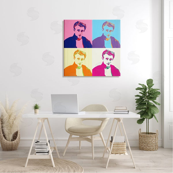 Stupell Industries Daniel Sproul | Vivid Pop Style Portrait Squares Person Man Wall Art