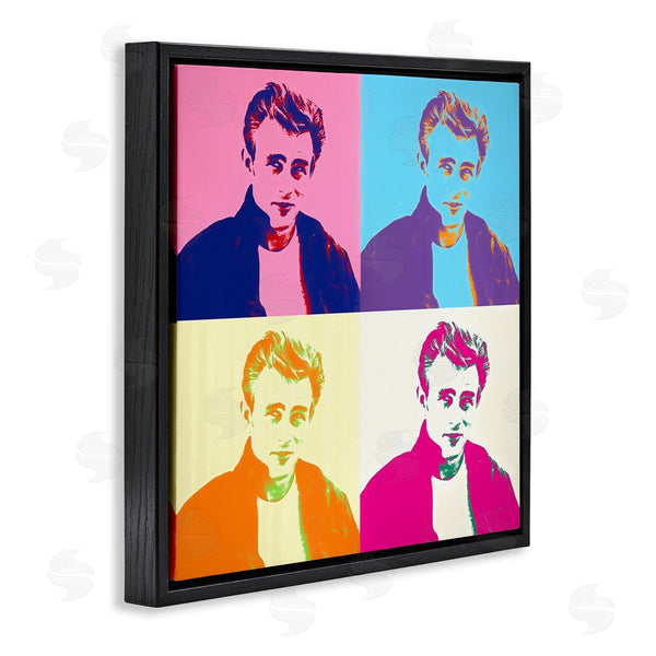 Stupell Industries Daniel Sproul | Vivid Pop Style Portrait Squares Person Man Wall Art