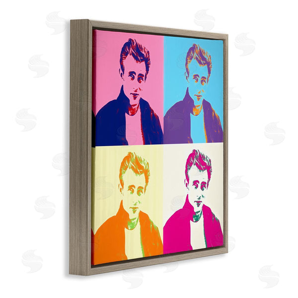 Stupell Industries Daniel Sproul | Vivid Pop Style Portrait Squares Person Man Wall Art