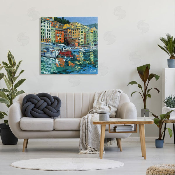 Stupell Industries Daniela Corallo | Boats In Harbor Pier Wall Art