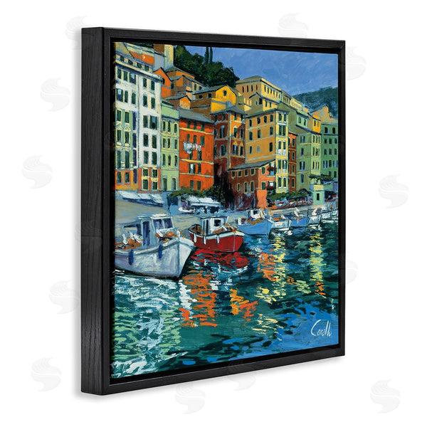 Stupell Industries Daniela Corallo | Boats In Harbor Pier Wall Art
