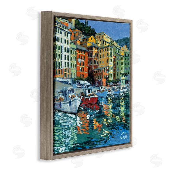Stupell Industries Daniela Corallo | Boats In Harbor Pier Wall Art
