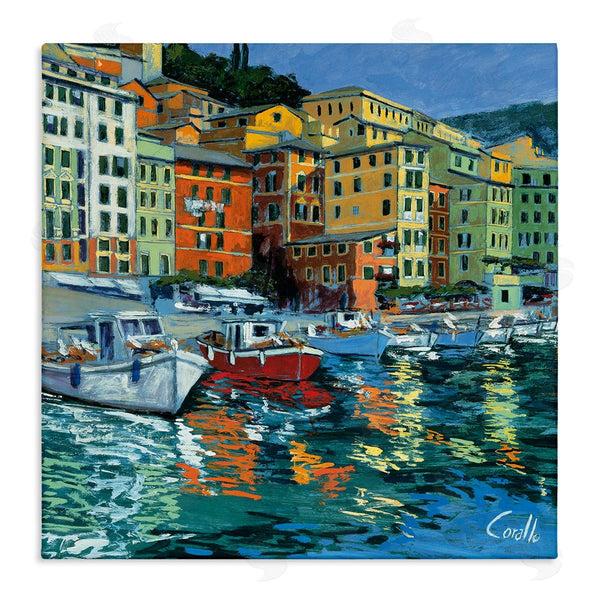stupell industries Daniela Corallo | Boats in Harbor Pier Wall Art