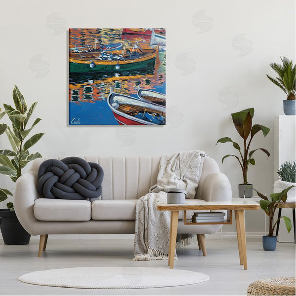 Stupell Industries Daniela Corallo | Boats In Water Reflection Wall Art