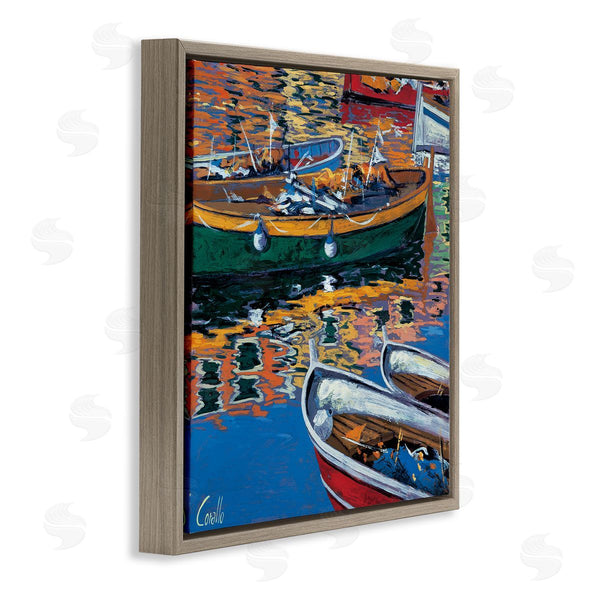 Stupell Industries Daniela Corallo | Boats In Water Reflection Wall Art