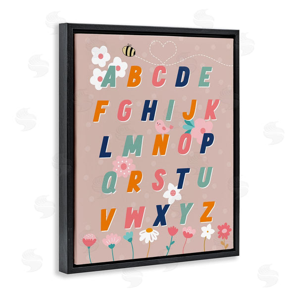 Stupell Industries Daniela Santiago | Alphabet With Florals Wall Art