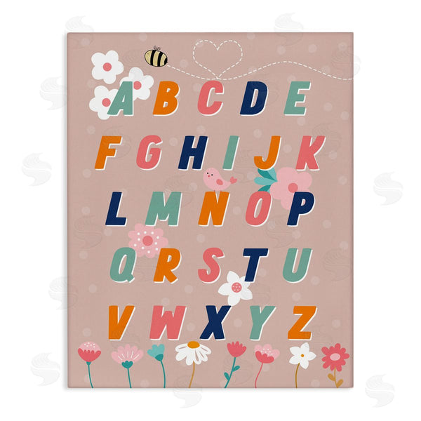 stupell industries Daniela Santiago | Alphabet with Florals Wall Art