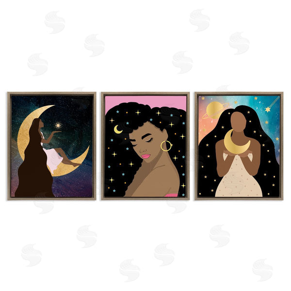 Stupell Industries Daniela Santiago | Beautiful Cosmic Women